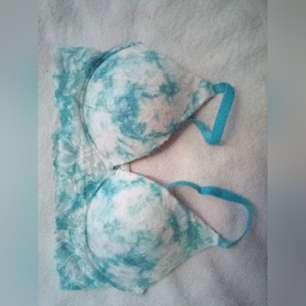 Pink Victoria Secret Multicolored Lace Bra